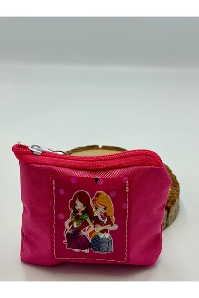 Figürlü Pembe Renk Çocuk Cüzdanı ürün görseli 1