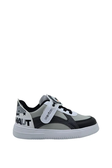 pepino 1723ptk Çocuk Cırtlı Sneaker Gri Siyah ürün görseli 1