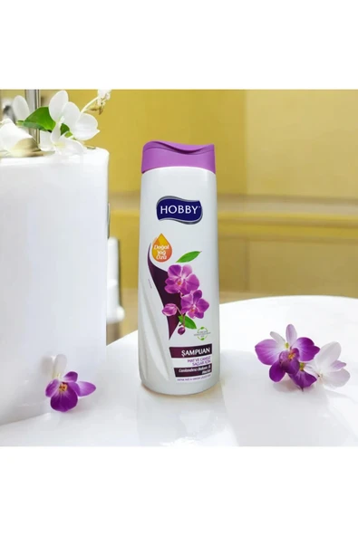 Hobby DEFNE YAĞI & ORKİDE ÇİÇEĞİ ÖZÜ ŞAMPUAN MAT VE CANSIZ SAÇALR İÇİN ürün görseli 1
