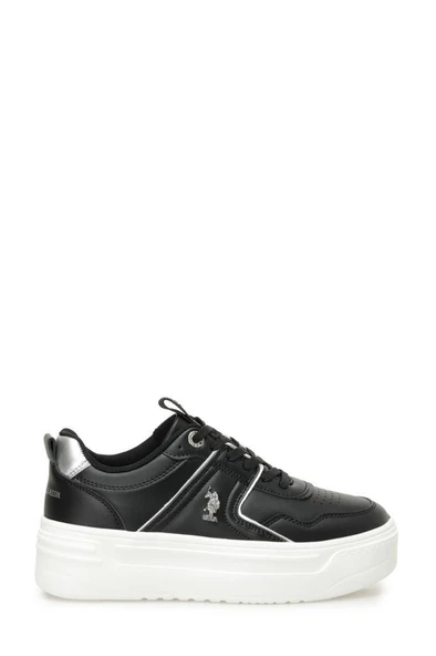 U.S. Polo Assn. CLARKE 5FX 101946718 Kadın Sneaker Ayakkabı Siyah 36-40 ürün görseli 1