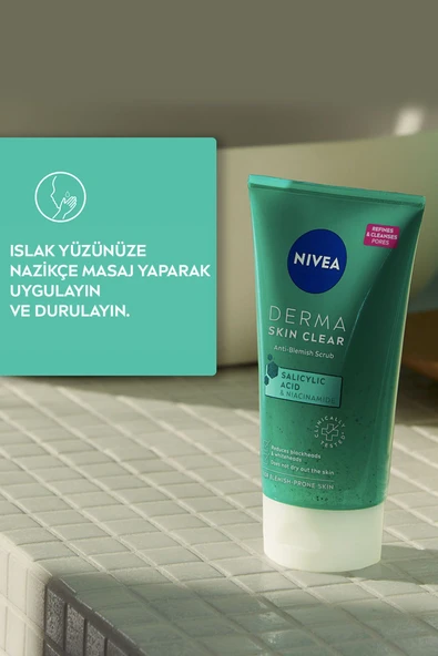 NIVEA DERMA SKIN CLEAR PEELING 150 ML - Resim 3