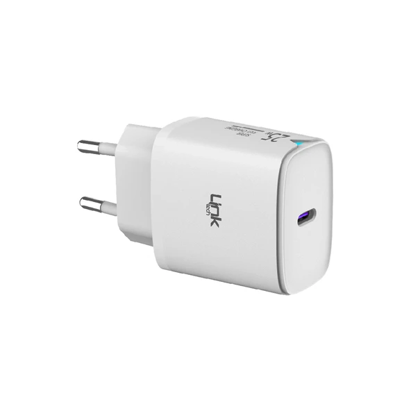 LinkTech C310 25W PD 3.0 USB-C Şarj Adaptörü Beyaz - Resim 2