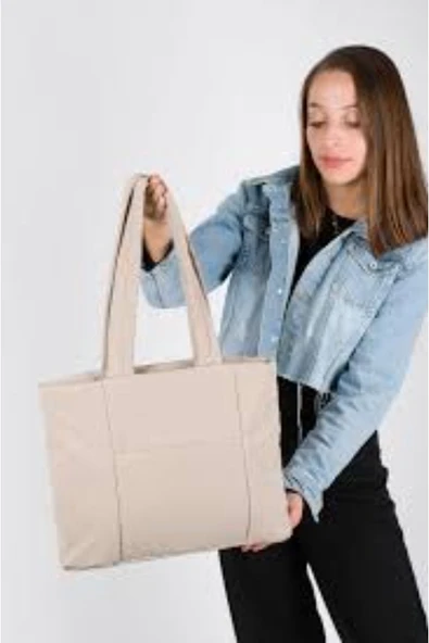 Monalisa Home Patlı Kadın Shopper Omuz Çantası ürün görseli 1