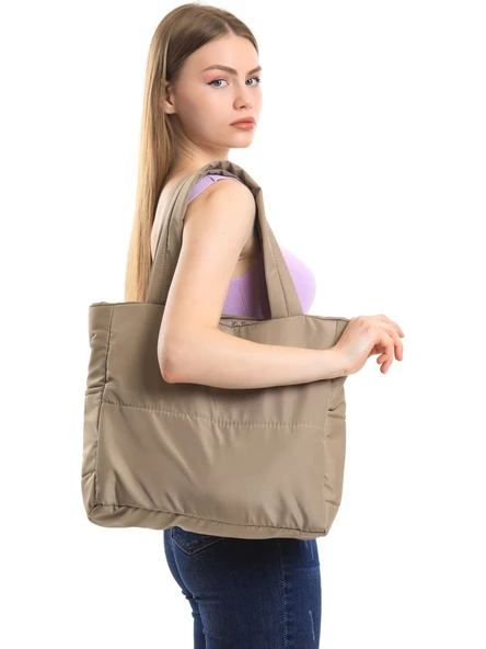 Monalisa Home Patlı Kadın Shopper Omuz Çantası ürün görseli 1