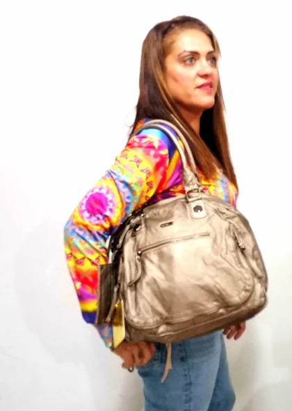 Monalisa Home  Lüks 16671 GOLD Omuz Çantası ürün görseli 1