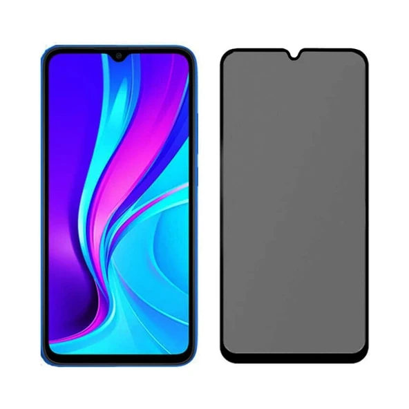 Samsung Galaxy A20 Hayalet Privacy Gizli Cam Ekran Koruyucu Siyah ürün görseli 1
