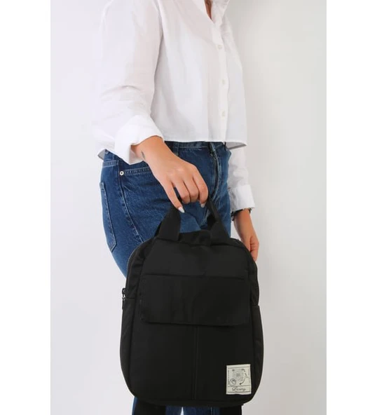Monalisa Home Siyah Unısex ESSENTIAL Sırt Çantası ürün görseli 1