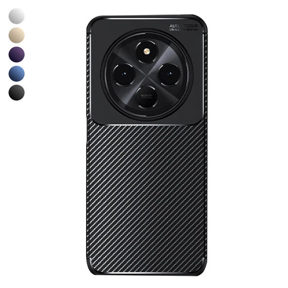 Tecno Spark 30 Kılıf Focus Carbon Silikon Kapak ürün görseli 1