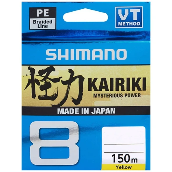 Shimano Kairiki Yeni Seri 8x Yellow 150m İp Misina (MADE IN JAPAN)  0,19 mm ürün görseli 1