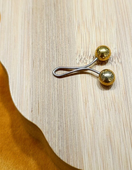 Monalisa Home  Lüks Gold Eşarp İğnesi ürün görseli 1