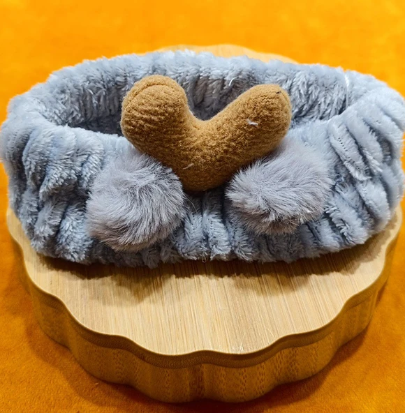 Monalisa Home Lüks Peluşlu Figürlü Saç Bandana ürün görseli 1