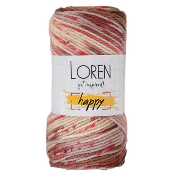 Loren Happy Ebruli El Örgü İpi - 1 Adet - ( Renk Kodu : RH002 ) ürün görseli 1