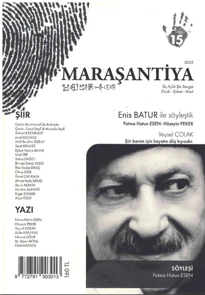 Maraşantiya Dergi 15. Sayı Ocak-Şubat-Mart 2025 ürün görseli 1