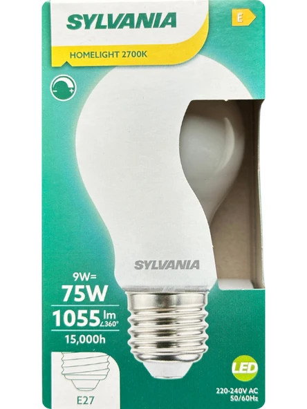 Sylvania 9W (75W) 2700K (Sarı Işık) Dim Edilebilir E27 Duylu (Kalın Duy) Soft Led Ampul ürün görseli 1