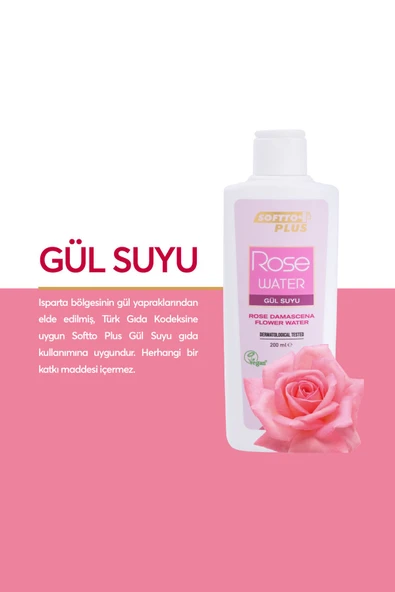Gül Suyu 200 ml - Resim 2