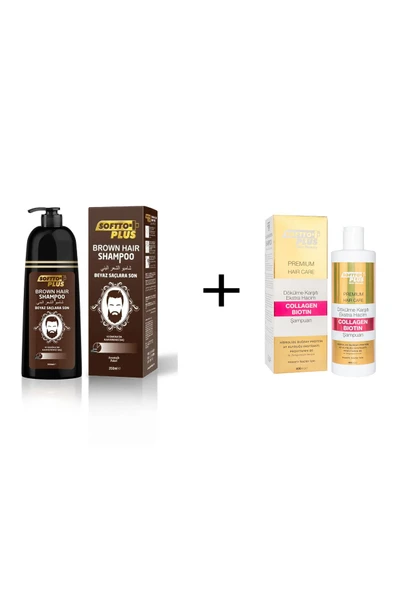 Beyaz Saçlar Için Koyu Kestane Şampuan + ANTİ-HAIR LOSS EXTRA VOLUME COLLAGEN BIOTIN ŞAMPUAN 400 ML ürün görseli 1