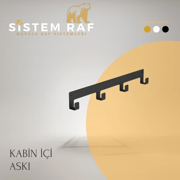 sistem raf Kabin İçi Askılık - Deneme Kabini Askılığı ürün görseli 1