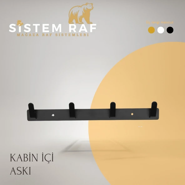 sistem raf Kabin İçi Askılık - Deneme Kabini Askılığı ürün görseli 1