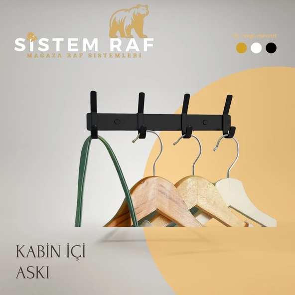sistem raf Kabin İçi Askılık - Deneme Kabini Askılığı ürün görseli 1