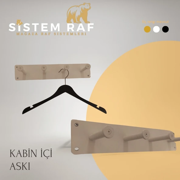 sistem raf Kabin İçi Askılık - Deneme Kabini Askılığı ürün görseli 1