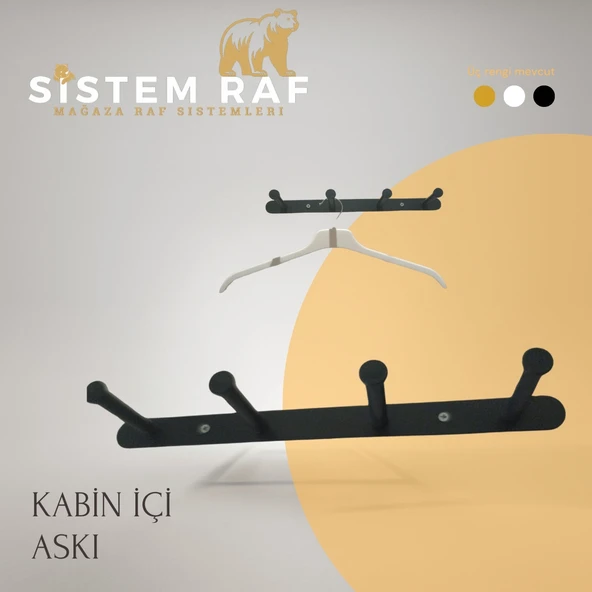 sistem raf Kabin İçi Askılık - Deneme Kabini Askılığı ürün görseli 1