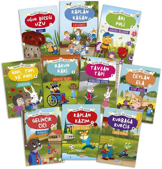 Ayetlerle Dini Değerleri Seti (10 Kitap) ürün görseli 1