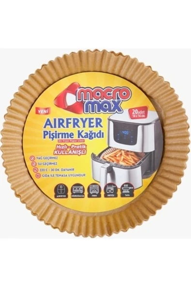 Airfryer Pişirme Kağıdı 20'li ürün görseli 1