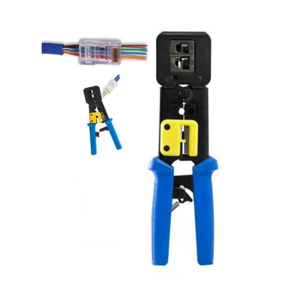 Elitstore RJ45 CAT6 EZ PLUG Yeni Nesil Makaslı Ağ Pensesi ürün görseli 1