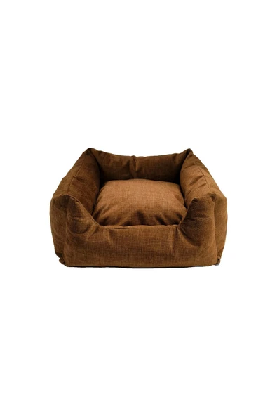 Corry Büyük Pet Kedi & Köpek Yatağı Ayrı Kullanılabilir Minderli 60x60x60x60 ürün görseli 1