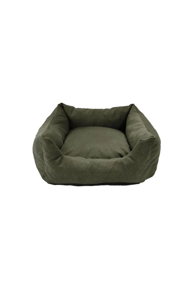 Monspera Büyük Pet Kedi & Köpek Yatağı Ayrı Kullanılabilir Minderli 60x60x60x60 ürün görseli 1