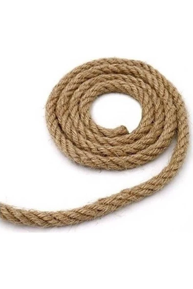 8 Mm 100 Metre Jüt Halat Kendir Urgan - Dekoratif Halat ürün görseli 1