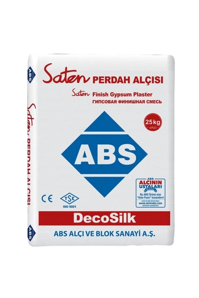 Abs Saten Alçı Yeni Tarihli-perde Alçısı 25 Kg ürün görseli 1