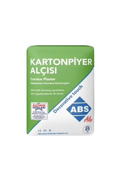 Abs Çabuk Donan Alçı Kartonpiyer Alçısı 25 Kg ürün görseli 1
