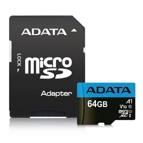ADATA FLASH MEMORY SDHC CARD 64GBCLASS10 V10 ürün görseli 1