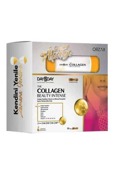 Day2day The Collagen Beauty Ananas Aromalı 30 Saşe Shaker Hediyeli ürün görseli 1