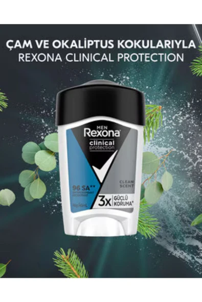 Rexona Clinical Protection Clean Scent Men 45 ml - Resim 5