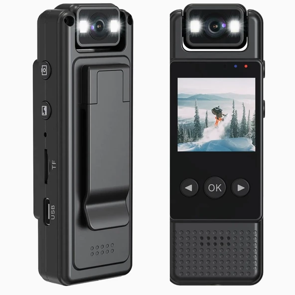 Mini Kamera Hd 1080P Taşınabilir Dijital Video Aksiyon Macera Vücut Kamerası ürün görseli 1