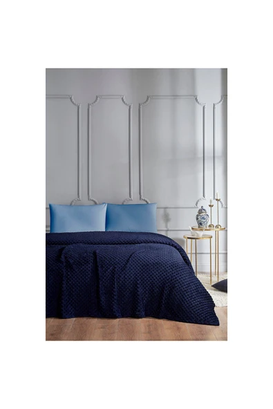 ÖZDİLEK TOMURCUK ÇİFT KİŞİLİK BATTANİYE LACİVERT 200X220 ürün görseli 1