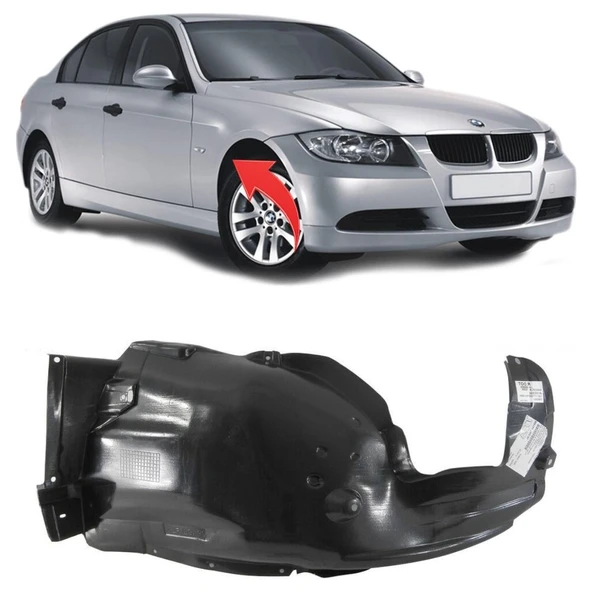 Bmw E90 Çamurluk Davlumbazı Sağ Önün Arkası 2008-2011 51717059378 ürün görseli 1