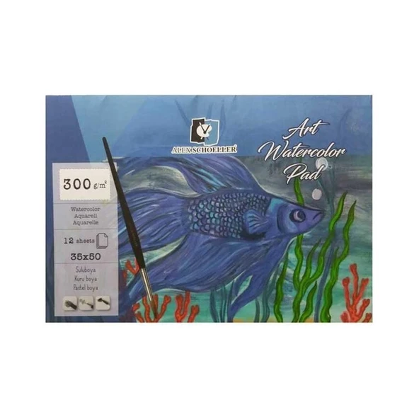 Alex Schoeller Sulu Boya Defteri 35X50 Cm Art 12'Li Yapışkanlı 300 Gr Alx-8851 300.14 ürün görseli 1