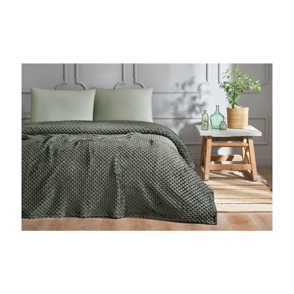 ÖZDİLEK TOMURCUK TEK KİŞİLİK BATTANİYE HAKİ 150X220 ürün görseli 1
