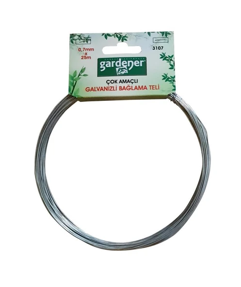Gardener 3107 Galvanizli Çok Amaçlı Bağlama Teli 0,7mm x 25m ürün görseli 1