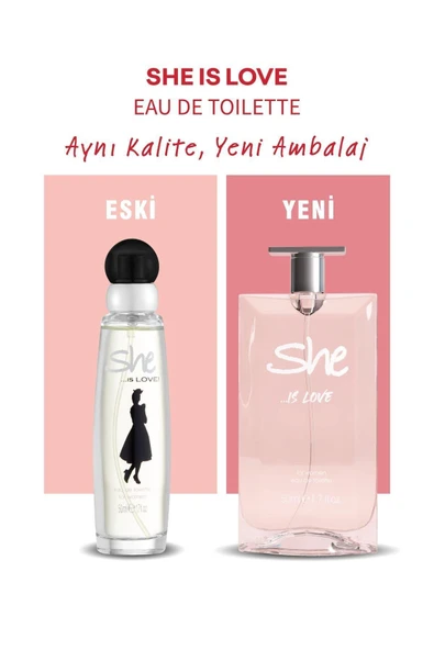 She Love Kadın Parfüm (EDT 50 ML) - Resim 2