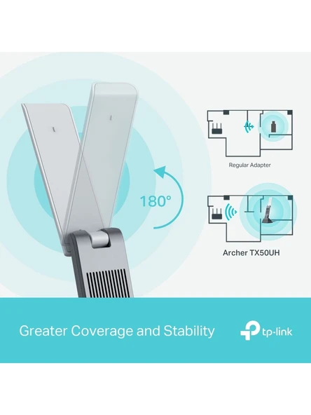 TP-Link Archer TX50UH 3000 Mbps Kablosuz Ağ Adaptörü - Resim 3