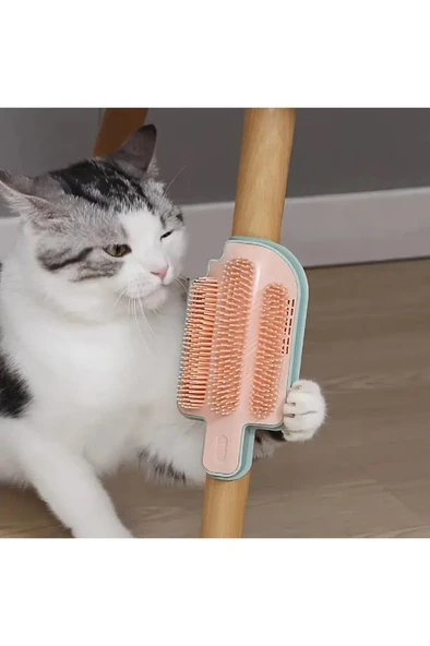 Kedi Boyun Kaşınma Fırçası Duvara Monte Köşe Kenar Tüy Toplayıcı Masaj Tarağı Oyuncak ürün görseli 1