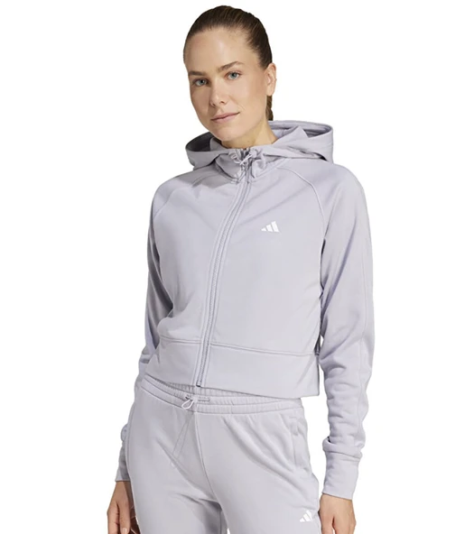 adidas GG Kadın Gri Kapüşonlu Ceket IX5066 ürün görseli 1