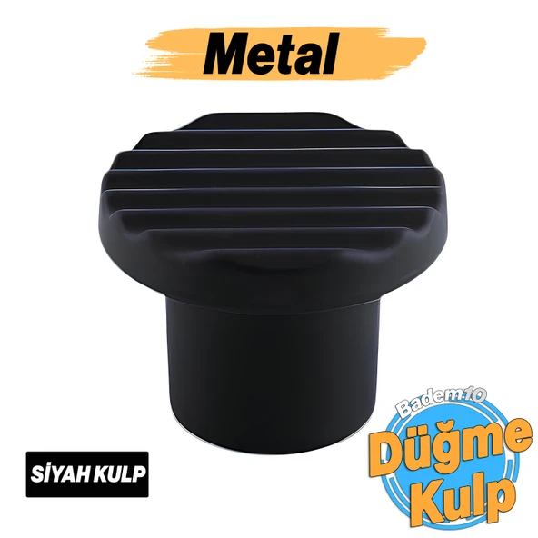 Melen Siyah Kulp Düğme Tek Vidalı Çekmece Mutfak Mobilya Dolabı Dolap Kulpu Kulbu Metal Kulpları ürün görseli 1