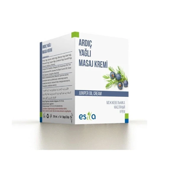 Esila Organik Yağ Ardıç Yağlı Masaj Kremi 210 ml 1Adet ürün görseli 1