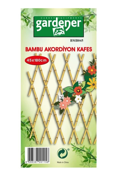 Gardener BMB045 Akordiyon Bambu Çit 45x180cm ürün görseli 1
