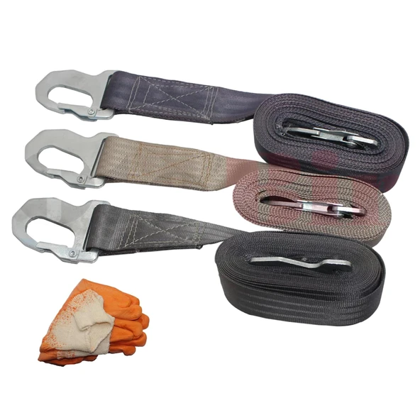 Çeki Halatı (Çekme Halatı) 3 Ton / 5 Metre ELDİVEN HEDİYELİ !! ürün görseli 1
